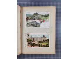 DEUTSCHLAND: 1898/1910, 370 Lithos, Topografie mit vielen besseren Ansichten, im alten Ansichtskartenalbum