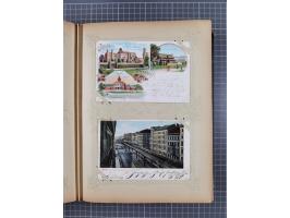 DEUTSCHLAND: 1898/1910, 370 Lithos, Topografie mit vielen besseren Ansichten, im alten Ansichtskartenalbum