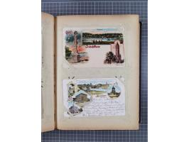 DEUTSCHLAND: 1898/1910, 370 Lithos, Topografie mit vielen besseren Ansichten, im alten Ansichtskartenalbum