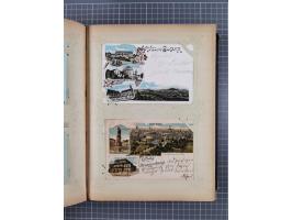 DEUTSCHLAND: 1898/1910, 370 Lithos, Topografie mit vielen besseren Ansichten, im alten Ansichtskartenalbum