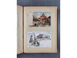 DEUTSCHLAND: 1898/1910, 370 Lithos, Topografie mit vielen besseren Ansichten, im alten Ansichtskartenalbum