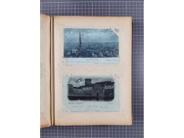 DEUTSCHLAND: 1898/1910, 370 Lithos, Topografie mit vielen besseren Ansichten, im alten Ansichtskartenalbum