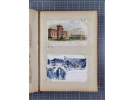 DEUTSCHLAND: 1898/1910, 370 Lithos, Topografie mit vielen besseren Ansichten, im alten Ansichtskartenalbum