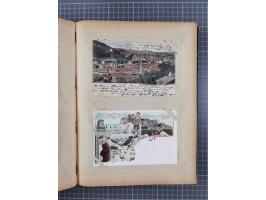 DEUTSCHLAND: 1898/1910, 370 Lithos, Topografie mit vielen besseren Ansichten, im alten Ansichtskartenalbum