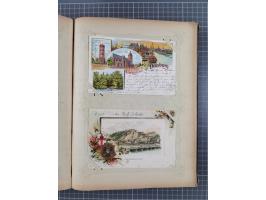 DEUTSCHLAND: 1898/1910, 370 Lithos, Topografie mit vielen besseren Ansichten, im alten Ansichtskartenalbum