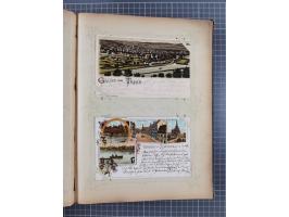 DEUTSCHLAND: 1898/1910, 370 Lithos, Topografie mit vielen besseren Ansichten, im alten Ansichtskartenalbum