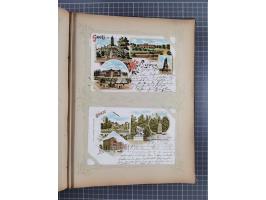 DEUTSCHLAND: 1898/1910, 370 Lithos, Topografie mit vielen besseren Ansichten, im alten Ansichtskartenalbum
