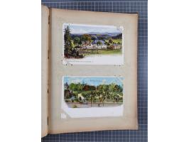 DEUTSCHLAND: 1898/1910, 370 Lithos, Topografie mit vielen besseren Ansichten, im alten Ansichtskartenalbum