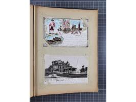 DEUTSCHLAND: 1898/1910, 370 Lithos, Topografie mit vielen besseren Ansichten, im alten Ansichtskartenalbum