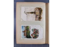 DEUTSCHLAND: 1898/1910, 370 Lithos, Topografie mit vielen besseren Ansichten, im alten Ansichtskartenalbum