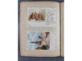 DEUTSCHLAND: 1898/1910, 370 Lithos, Topografie mit vielen besseren Ansichten, im alten Ansichtskartenalbum