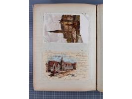 DEUTSCHLAND: 1898/1910, 370 Lithos, Topografie mit vielen besseren Ansichten, im alten Ansichtskartenalbum