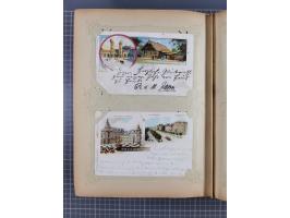 DEUTSCHLAND: 1898/1910, 370 Lithos, Topografie mit vielen besseren Ansichten, im alten Ansichtskartenalbum