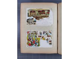 DEUTSCHLAND: 1898/1910, 370 Lithos, Topografie mit vielen besseren Ansichten, im alten Ansichtskartenalbum