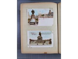 DEUTSCHLAND: 1898/1910, 370 Lithos, Topografie mit vielen besseren Ansichten, im alten Ansichtskartenalbum