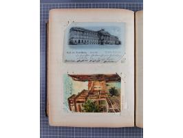 DEUTSCHLAND: 1898/1910, 370 Lithos, Topografie mit vielen besseren Ansichten, im alten Ansichtskartenalbum