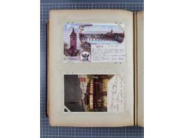 DEUTSCHLAND: 1898/1910, 370 Lithos, Topografie mit vielen besseren Ansichten, im alten Ansichtskartenalbum