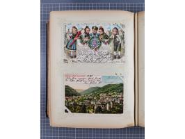 DEUTSCHLAND: 1898/1910, 370 Lithos, Topografie mit vielen besseren Ansichten, im alten Ansichtskartenalbum