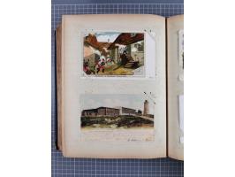 DEUTSCHLAND: 1898/1910, 370 Lithos, Topografie mit vielen besseren Ansichten, im alten Ansichtskartenalbum