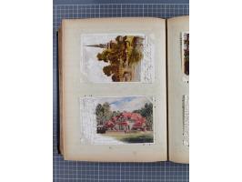 DEUTSCHLAND: 1898/1910, 370 Lithos, Topografie mit vielen besseren Ansichten, im alten Ansichtskartenalbum