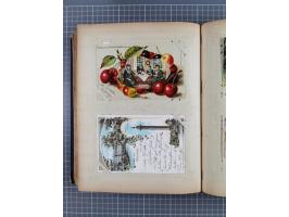 DEUTSCHLAND: 1898/1910, 370 Lithos, Topografie mit vielen besseren Ansichten, im alten Ansichtskartenalbum