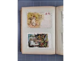 DEUTSCHLAND: 1898/1910, 370 Lithos, Topografie mit vielen besseren Ansichten, im alten Ansichtskartenalbum