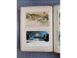 DEUTSCHLAND: 1898/1910, 370 Lithos, Topografie mit vielen besseren Ansichten, im alten Ansichtskartenalbum