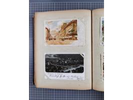 DEUTSCHLAND: 1898/1910, 370 Lithos, Topografie mit vielen besseren Ansichten, im alten Ansichtskartenalbum