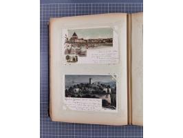 DEUTSCHLAND: 1898/1910, 370 Lithos, Topografie mit vielen besseren Ansichten, im alten Ansichtskartenalbum