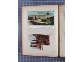 DEUTSCHLAND: 1898/1910, 370 Lithos, Topografie mit vielen besseren Ansichten, im alten Ansichtskartenalbum