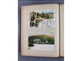 DEUTSCHLAND: 1898/1910, 370 Lithos, Topografie mit vielen besseren Ansichten, im alten Ansichtskartenalbum