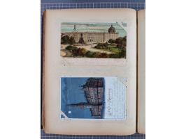 DEUTSCHLAND: 1898/1910, 370 Lithos, Topografie mit vielen besseren Ansichten, im alten Ansichtskartenalbum