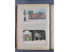 DEUTSCHLAND: 1898/1910, 370 Lithos, Topografie mit vielen besseren Ansichten, im alten Ansichtskartenalbum