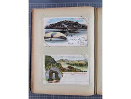 DEUTSCHLAND: 1898/1910, 370 Lithos, Topografie mit vielen besseren Ansichten, im alten Ansichtskartenalbum
