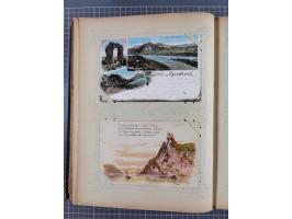 DEUTSCHLAND: 1898/1910, 370 Lithos, Topografie mit vielen besseren Ansichten, im alten Ansichtskartenalbum