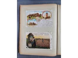 DEUTSCHLAND: 1898/1910, 370 Lithos, Topografie mit vielen besseren Ansichten, im alten Ansichtskartenalbum