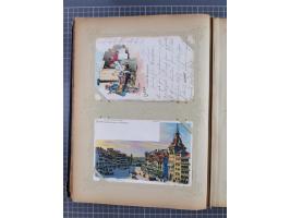 DEUTSCHLAND: 1898/1910, 370 Lithos, Topografie mit vielen besseren Ansichten, im alten Ansichtskartenalbum