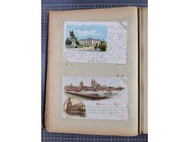 DEUTSCHLAND: 1898/1910, 370 Lithos, Topografie mit vielen besseren Ansichten, im alten Ansichtskartenalbum