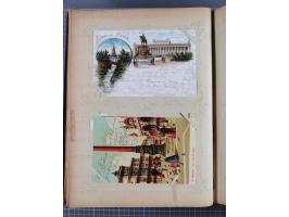 DEUTSCHLAND: 1898/1910, 370 Lithos, Topografie mit vielen besseren Ansichten, im alten Ansichtskartenalbum