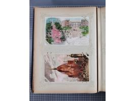 DEUTSCHLAND: 1898/1910, 370 Lithos, Topografie mit vielen besseren Ansichten, im alten Ansichtskartenalbum