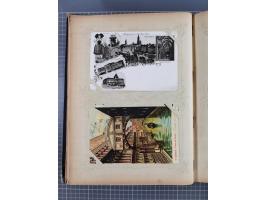 DEUTSCHLAND: 1898/1910, 370 Lithos, Topografie mit vielen besseren Ansichten, im alten Ansichtskartenalbum