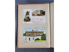 DEUTSCHLAND: 1898/1910, 370 Lithos, Topografie mit vielen besseren Ansichten, im alten Ansichtskartenalbum