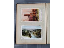 DEUTSCHLAND: 1898/1910, 370 Lithos, Topografie mit vielen besseren Ansichten, im alten Ansichtskartenalbum