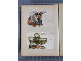 DEUTSCHLAND: 1898/1910, 370 Lithos, Topografie mit vielen besseren Ansichten, im alten Ansichtskartenalbum