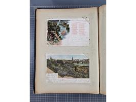 DEUTSCHLAND: 1898/1910, 370 Lithos, Topografie mit vielen besseren Ansichten, im alten Ansichtskartenalbum