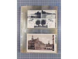 BRANDENBURG: 1900/35, 1 Album mit 276 Ansichtskarten, alles Topografie, meistens Kaiserreich, nur bessere Ansichten (Straßen,