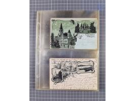 BRANDENBURG: 1900/35, 1 Album mit 276 Ansichtskarten, alles Topografie, meistens Kaiserreich, nur bessere Ansichten (Straßen,