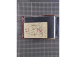 Glückwunschkarten Neujahr: 1900/14, Album mit 110 Lithos zum Thema Jahreszahlen", davon sind 104 St. geprägt