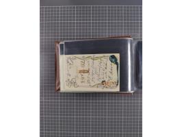 Glückwunschkarten Neujahr: 1900/14, Album mit 110 Lithos zum Thema Jahreszahlen", davon sind 104 St. geprägt