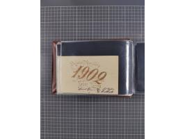 Glückwunschkarten Neujahr: 1900/14, Album mit 110 Lithos zum Thema Jahreszahlen", davon sind 104 St. geprägt